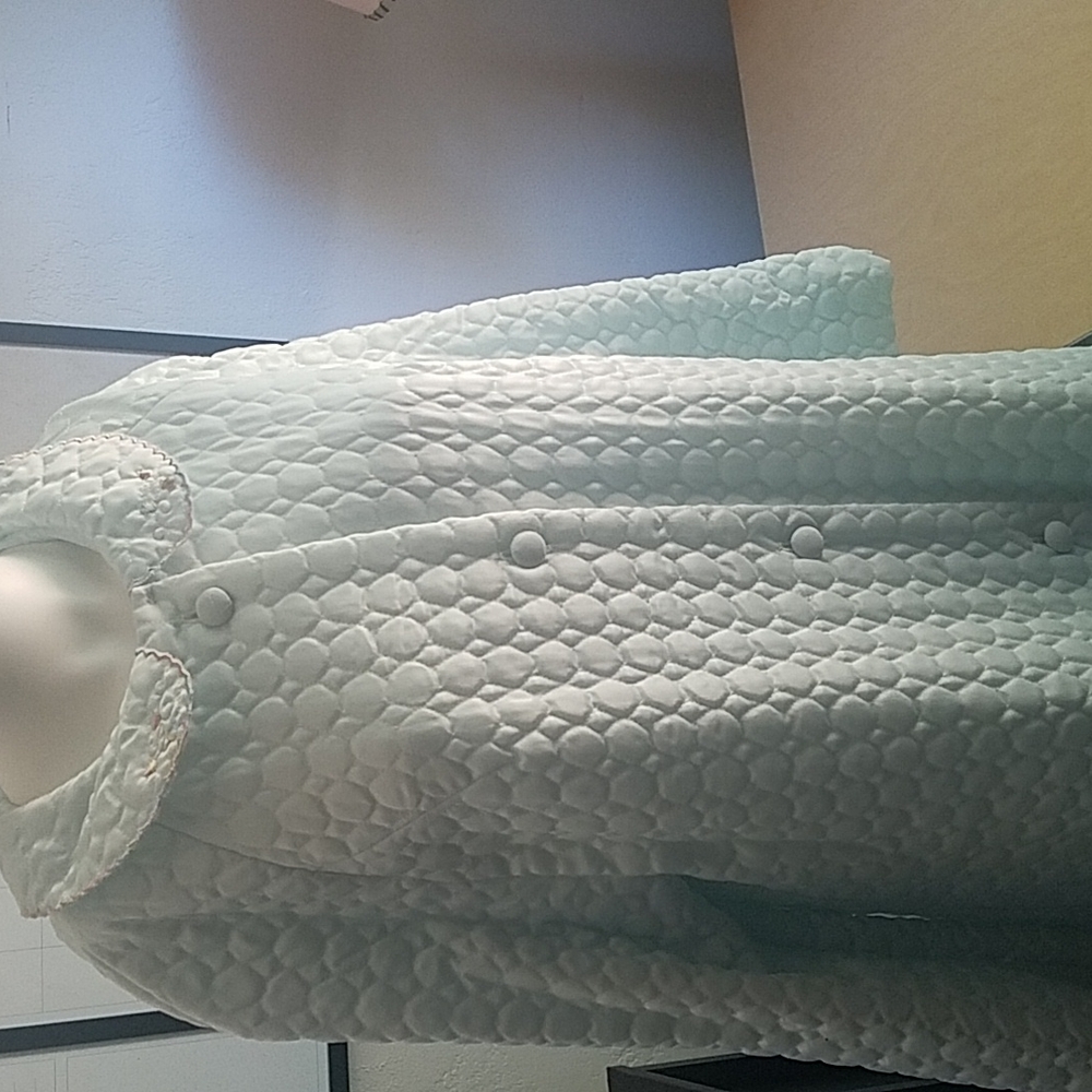 Pale Blue Vintage Barbizon Large Full Length Dressing Gown/Robe